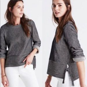 🆕 Madewell French Rib Side Tie Sweater (NWT) XS